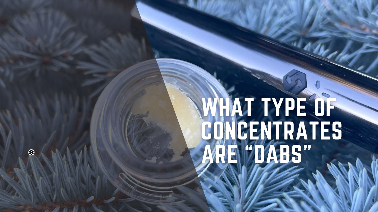 What types of concentrates are “dabs”